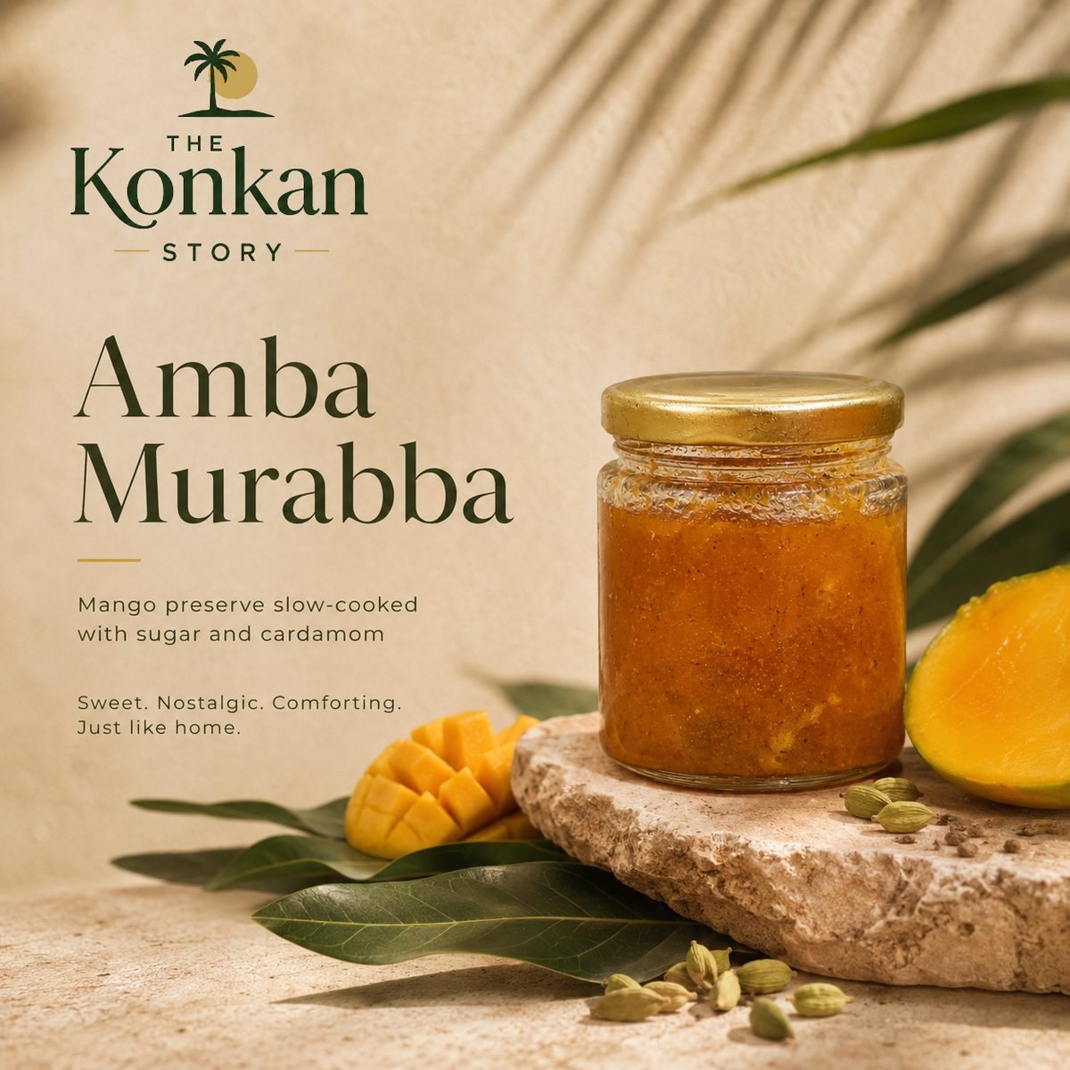 Amba Murabba: mango preserve slow-cooked with sugar and cardamom